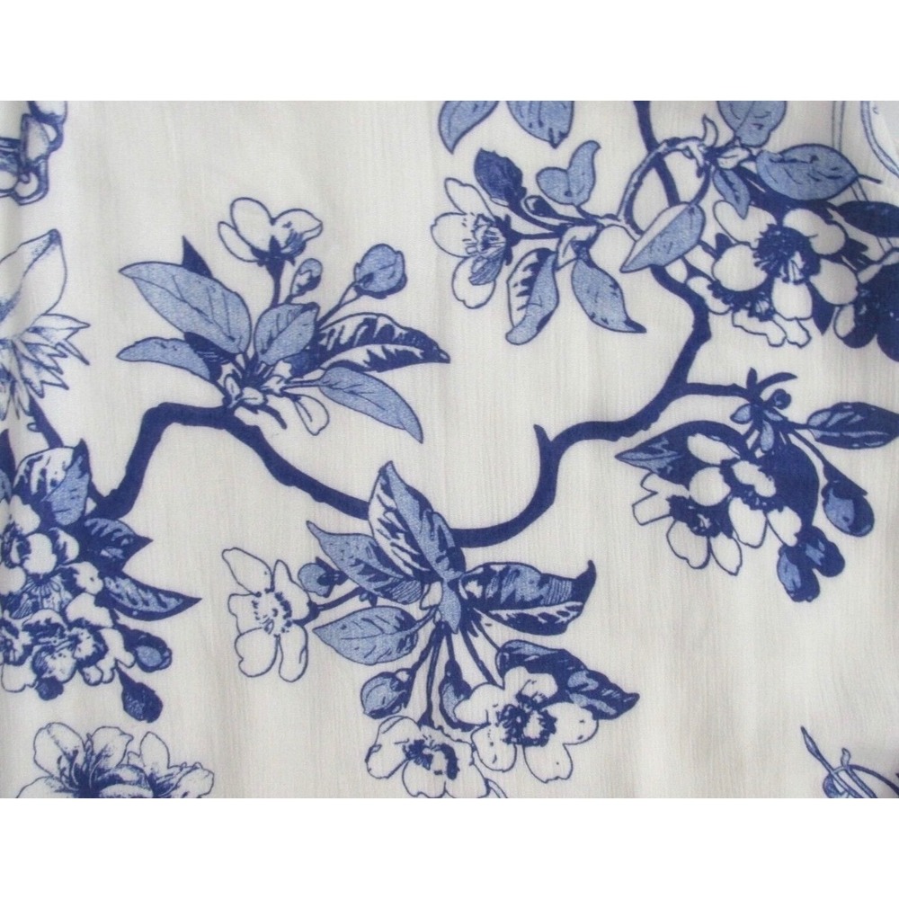 Lulus Garden Bloom Blue Floral Ruffle Mini Dress Small - Picture 7 of 9
